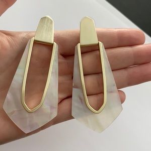 Kendra Scott Mother of Pearl Open Frame Earrings